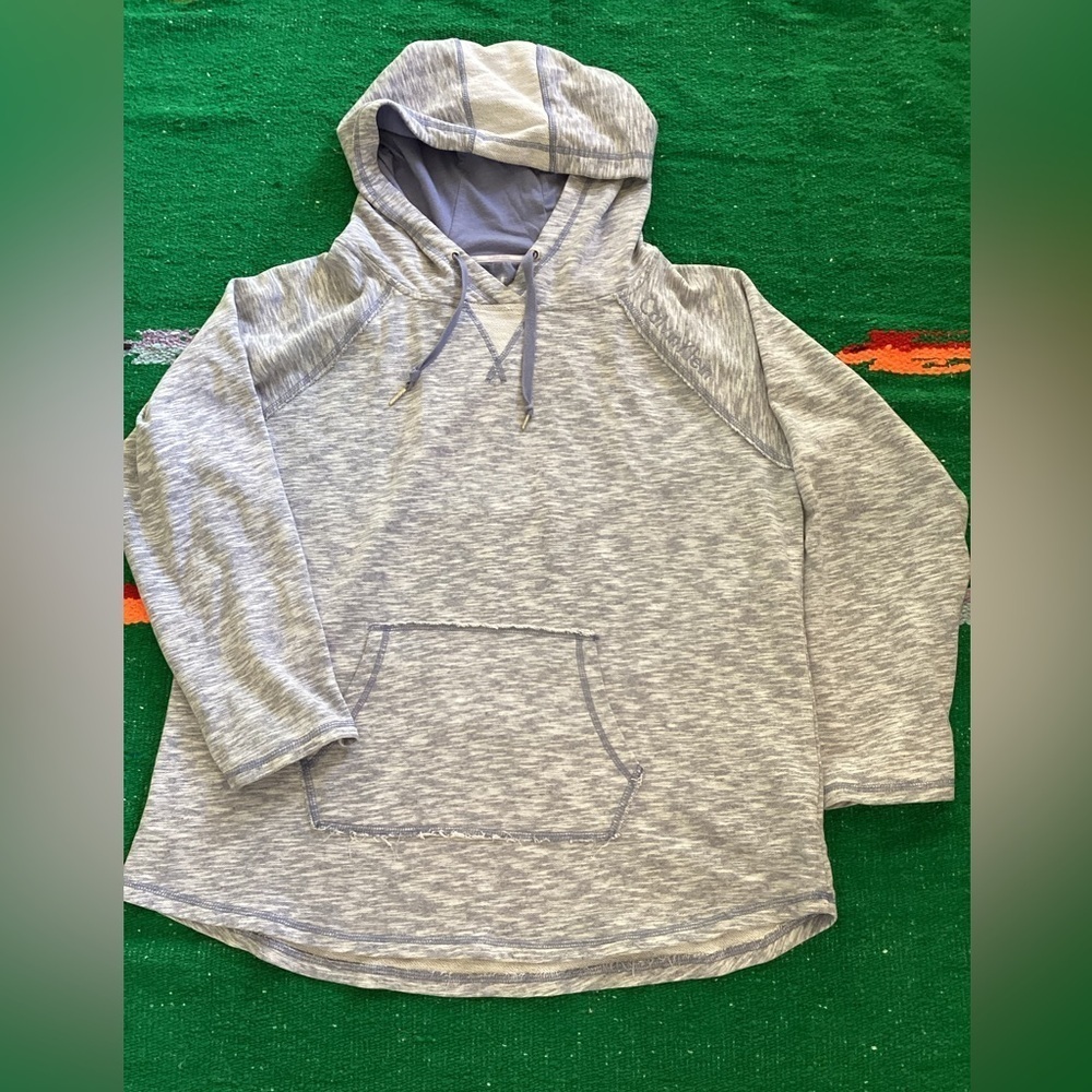 Calvin Klein Women's Lounge Hoodie Sweatshirt Loose Fit Purple Size XXL